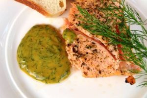 rezept honig-senf-soße zu lachs